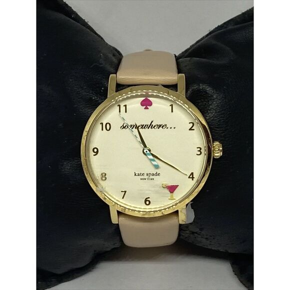 Kate Spade New York 0484 Women\'s Beige Leather Analog Quartz Genuine Watch MP617 main image 11